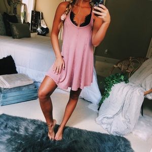 blush bdg distressed dress